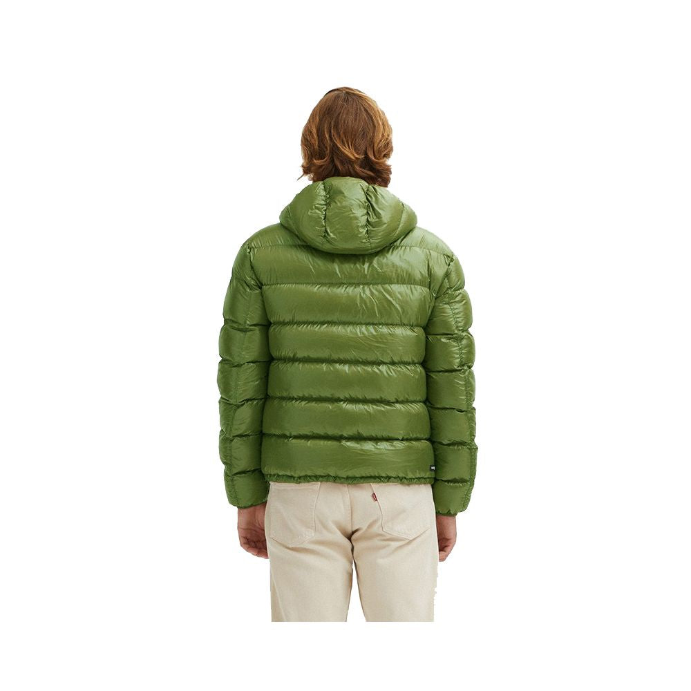 Emerald Elegance Reversible Down Jacket