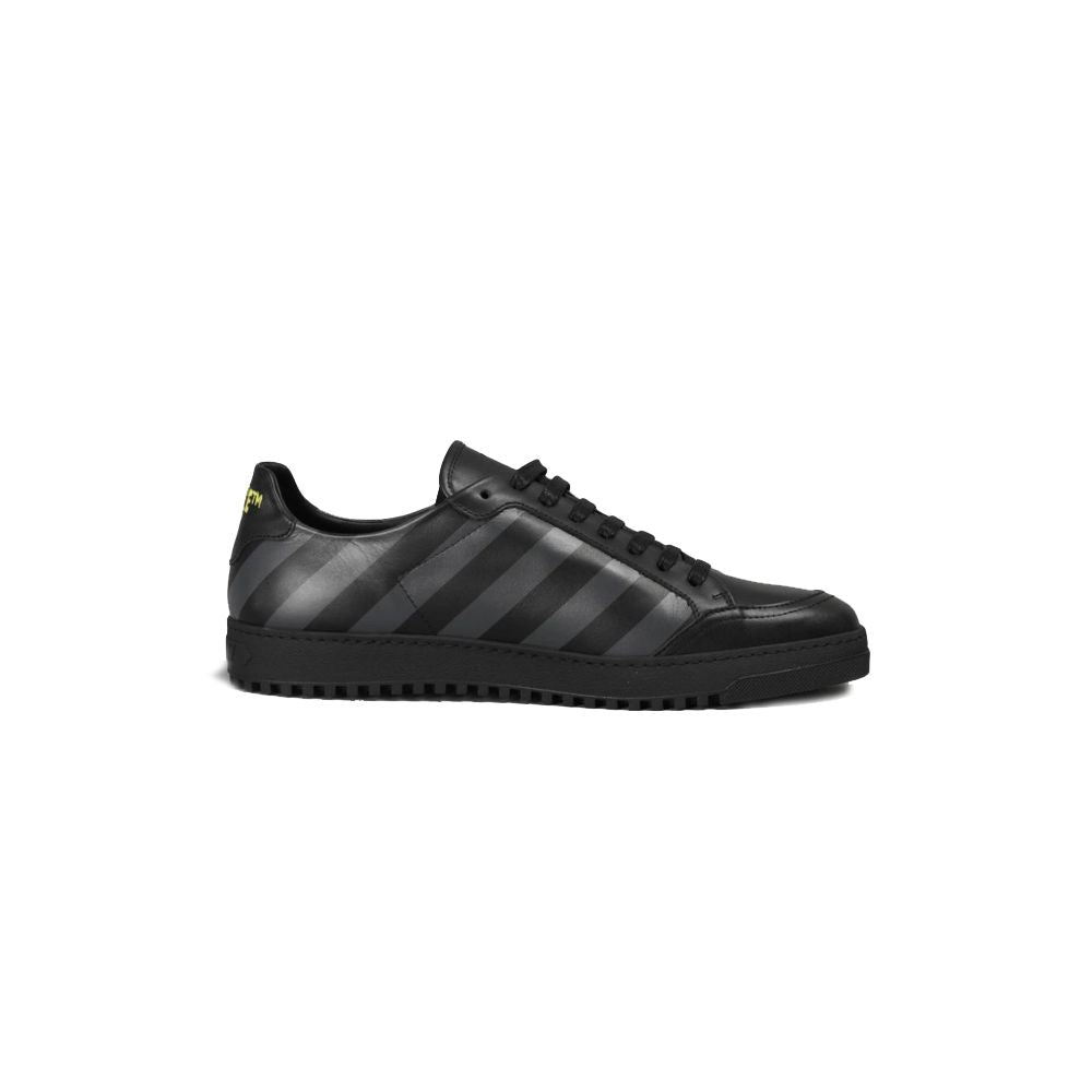 Buy Stylish Calfskin Sneakers with Iconic Grey Stripes by Off-White