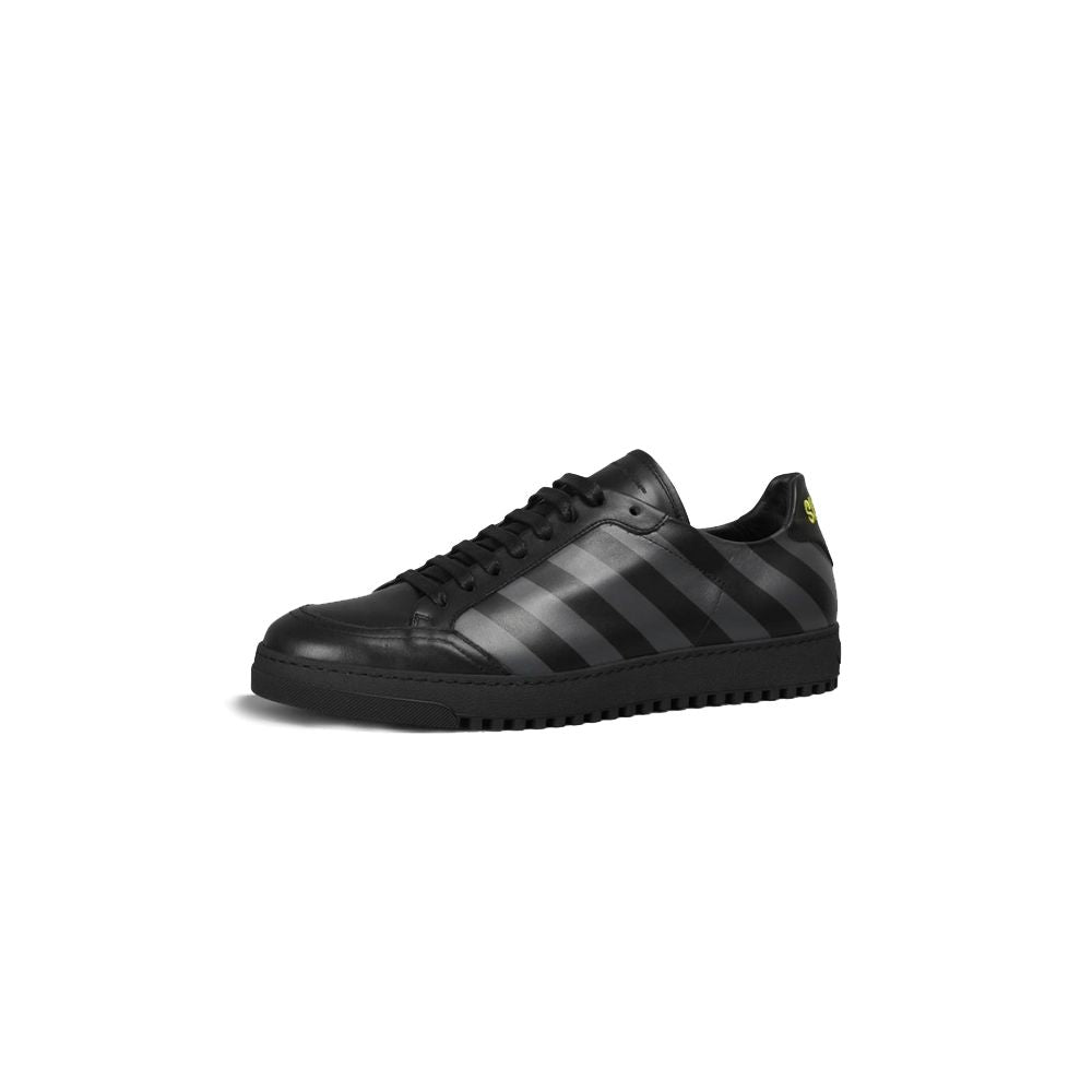 Buy Stylish Calfskin Sneakers with Iconic Grey Stripes by Off-White