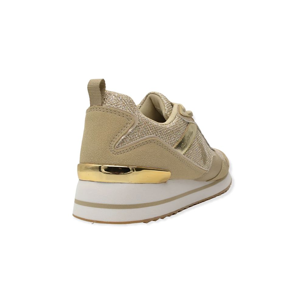 Buy Beige Metallic Insert Sneakers for Women by U.S. POLO ASSN.