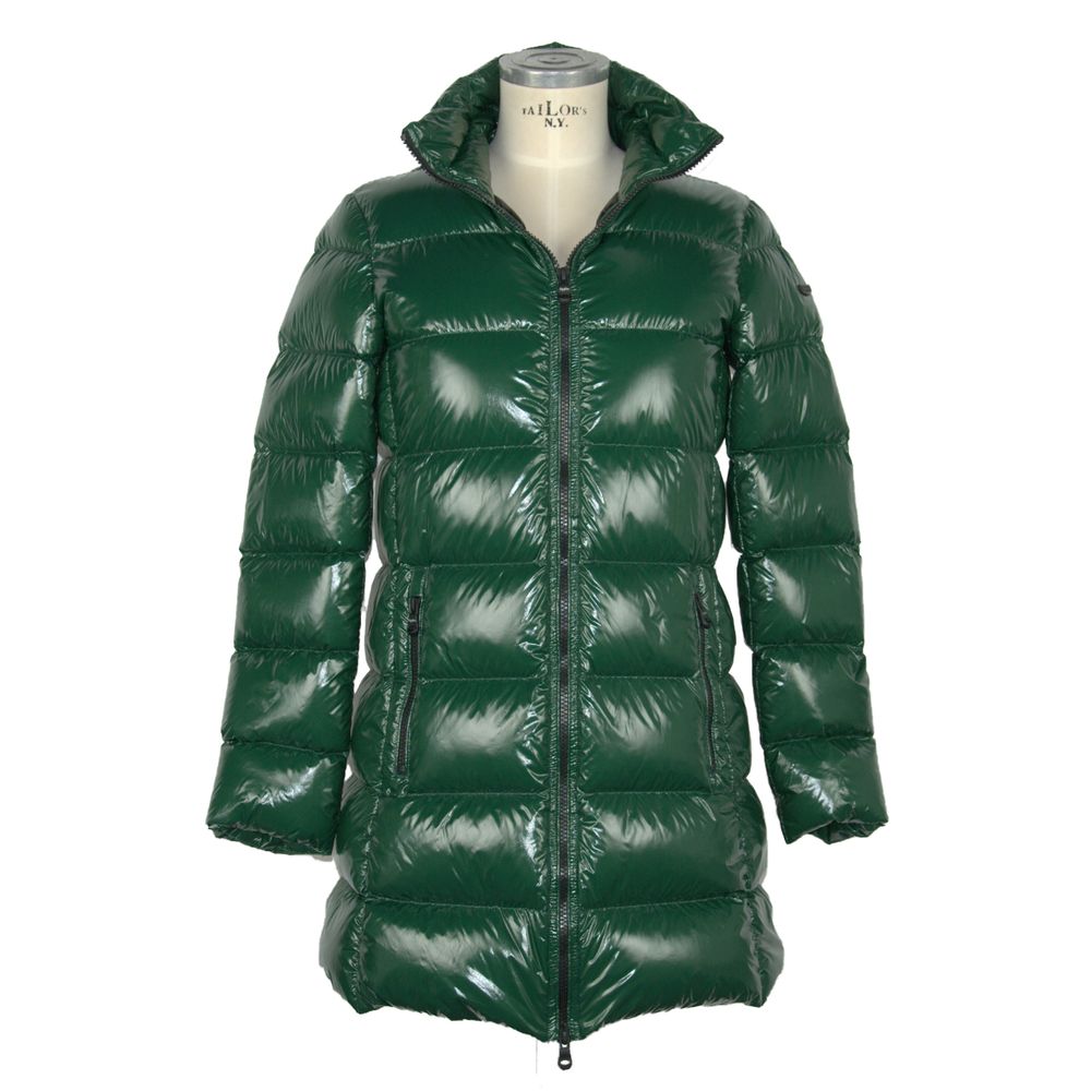 Elegant Shine Long Down Jacket - Stay Warm & Chic