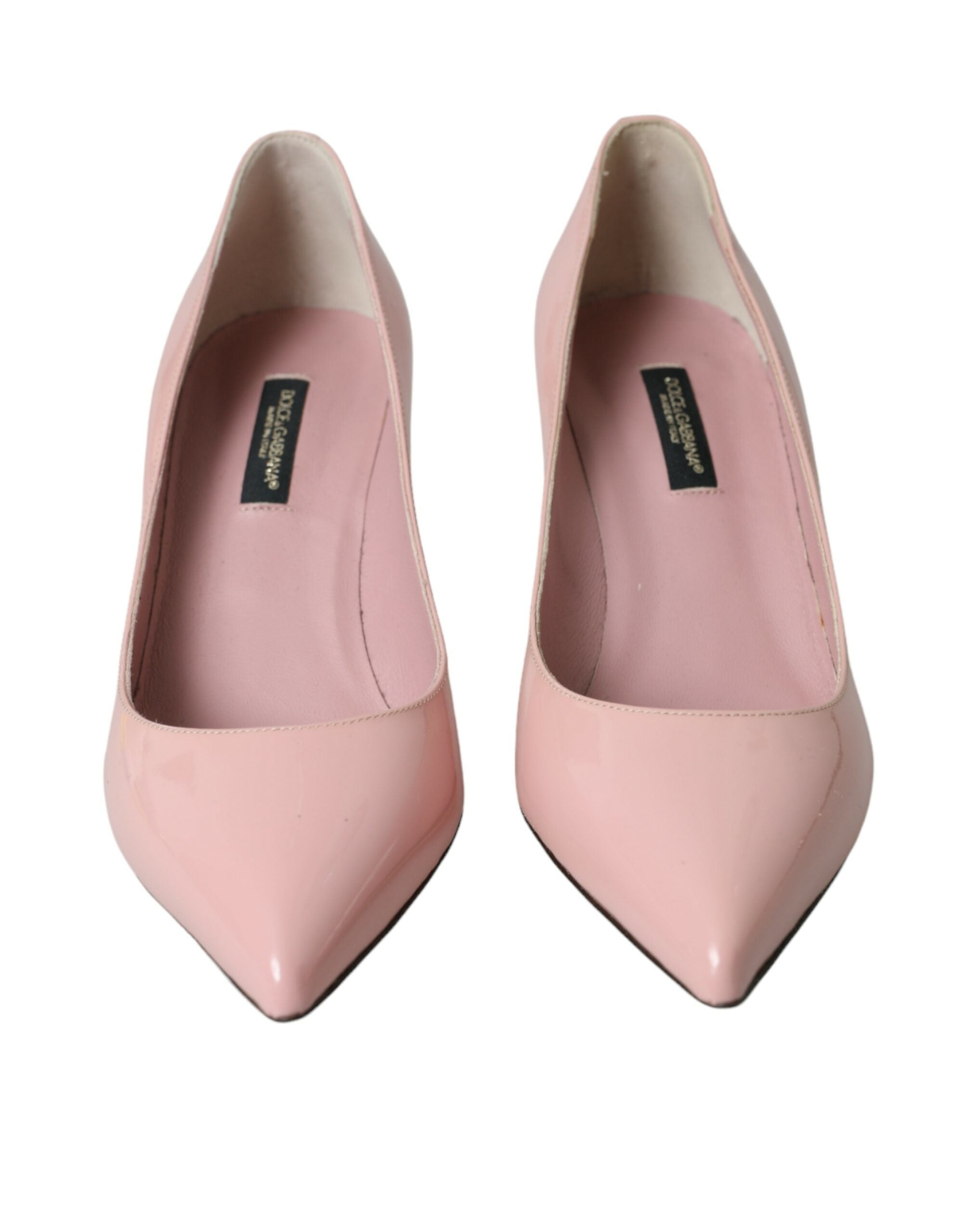 Light Pink Patent Leather Heels Pumps Shoes