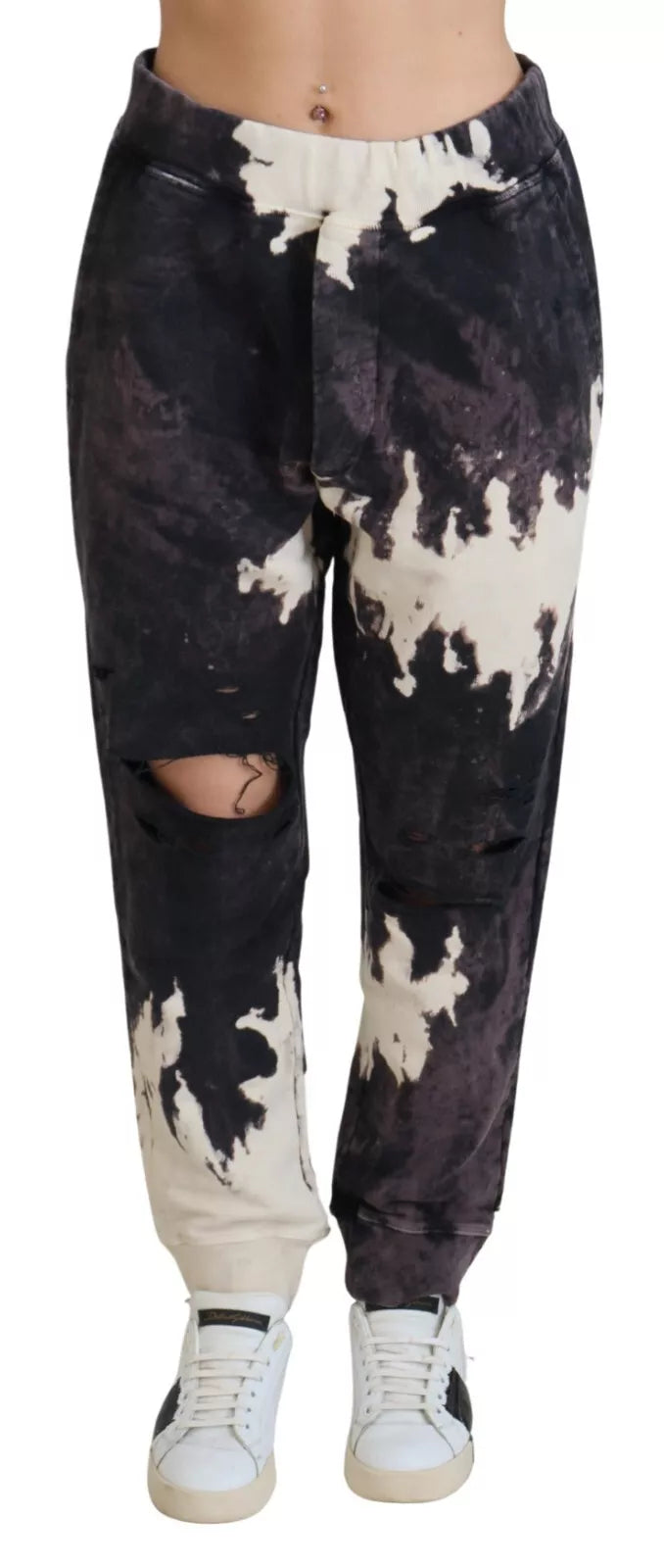 Multicolor Tie Dye Mid Waist Jogger Trouser Pants