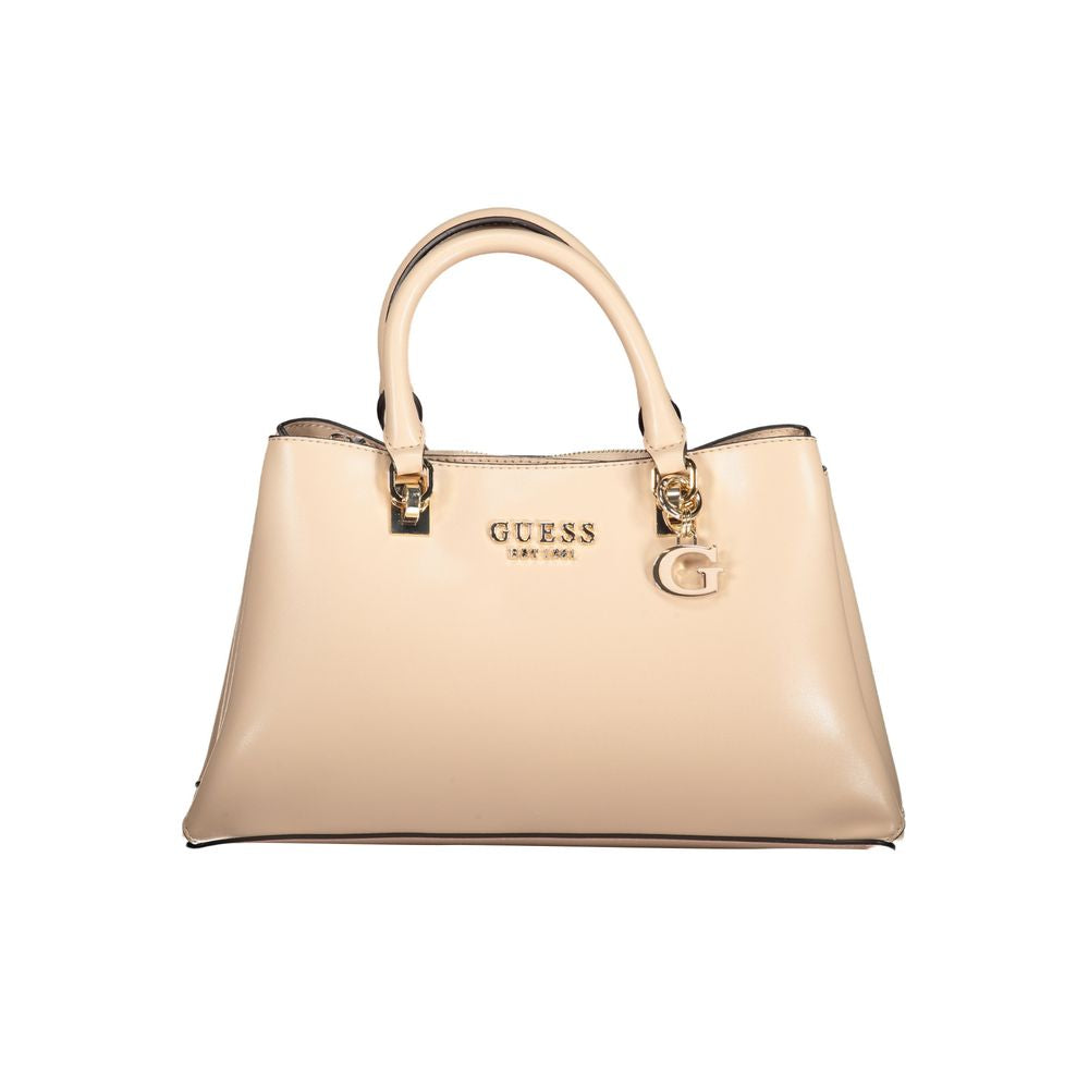 Beige Polyethylene Handbag