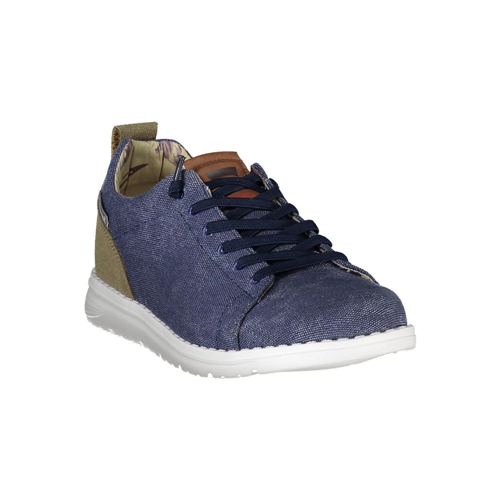 Blue Polyester Sneaker