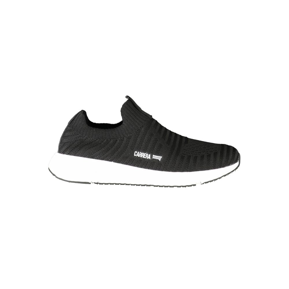 Black Polyester Sneaker