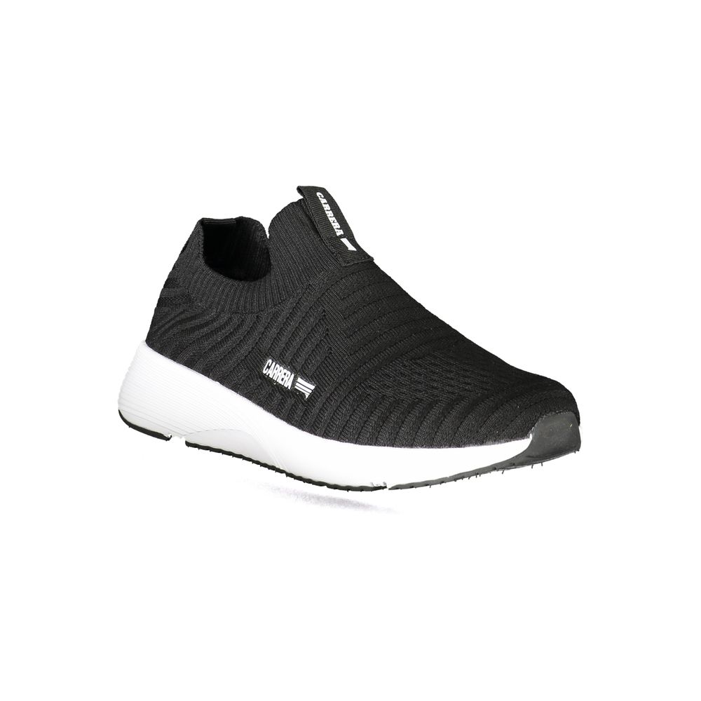 Black Polyester Sneaker