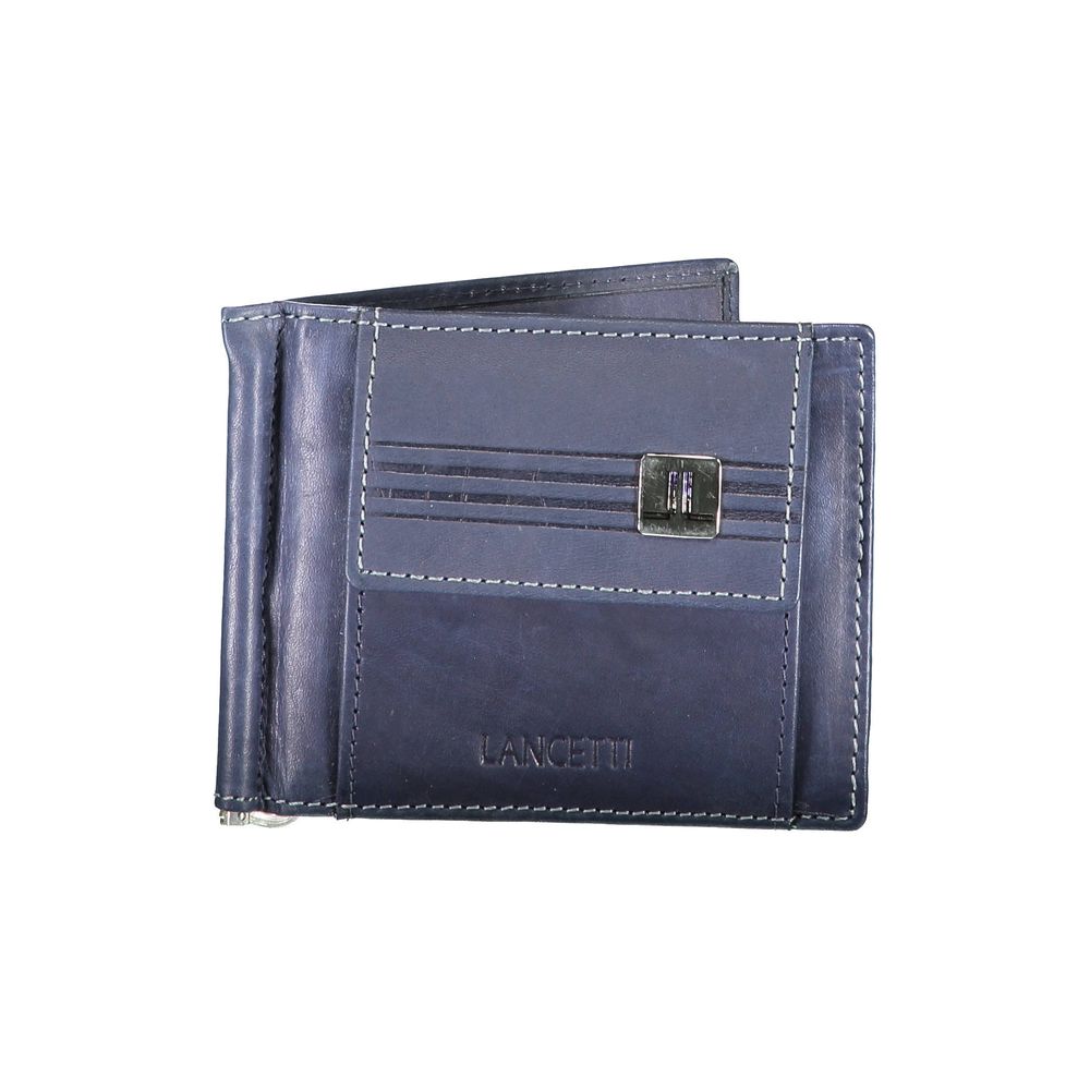 Blue Leather Wallet