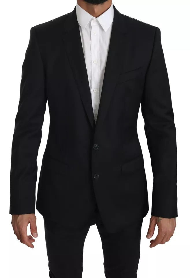 Black Slim Jacket Coat Blazer MARTINI