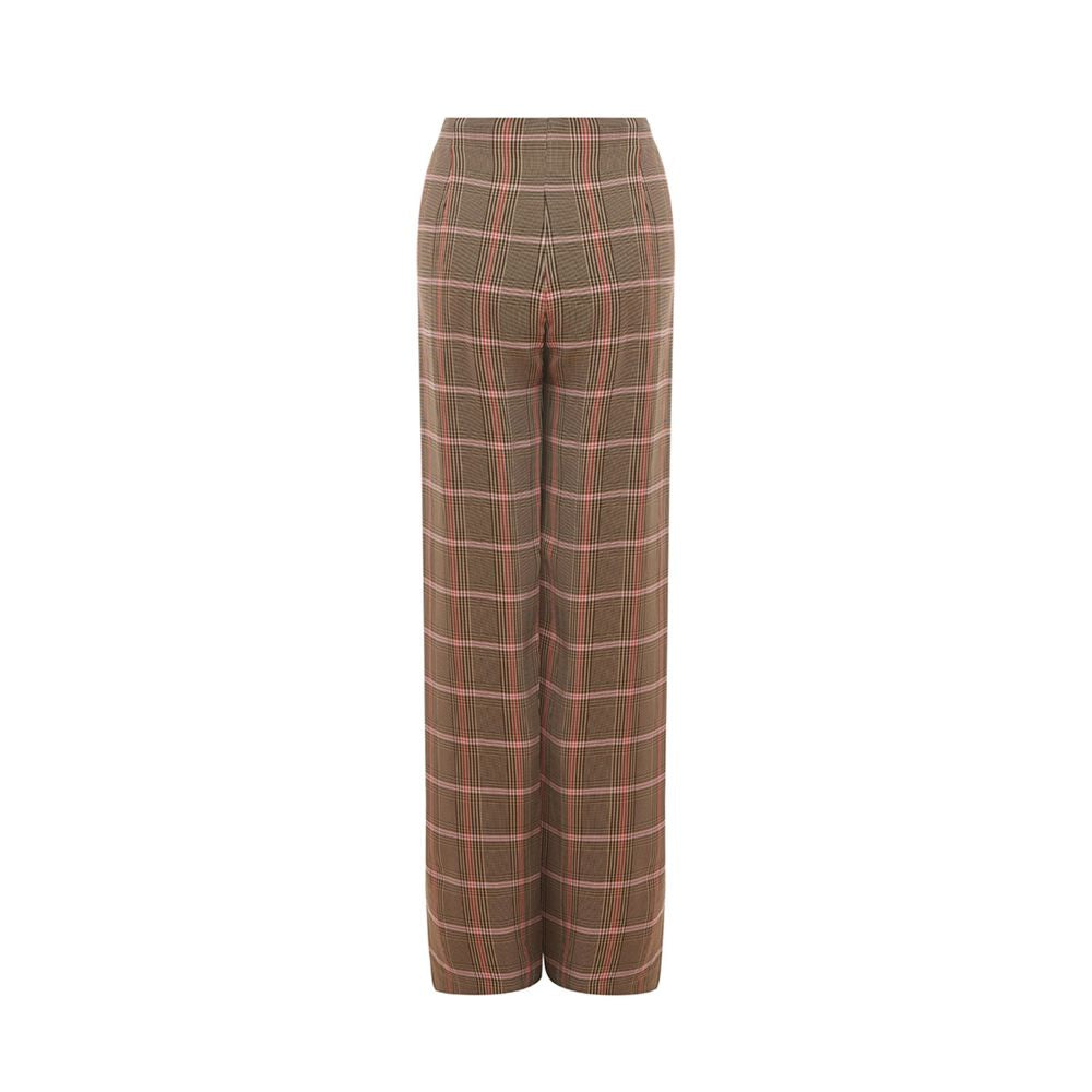 Elegant Brown Viscose Pants for Women