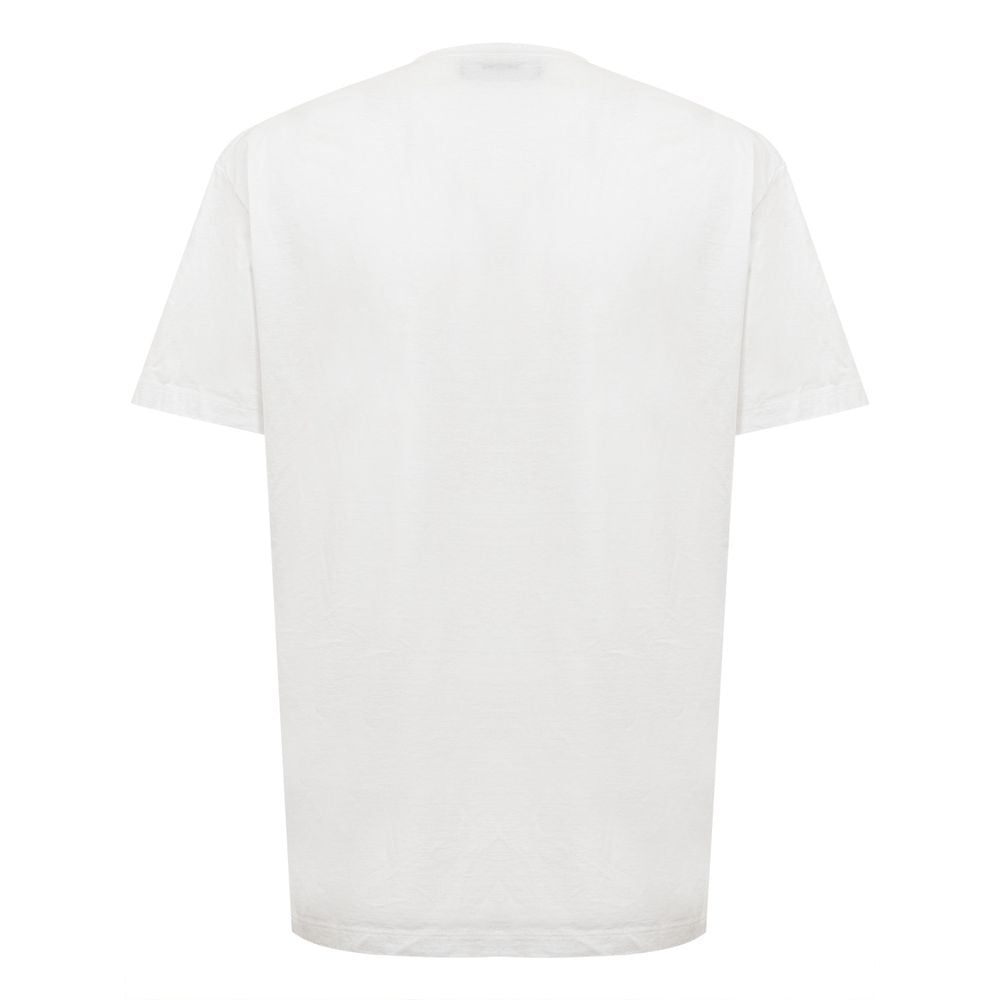 Chic White Cotton Staple Tee