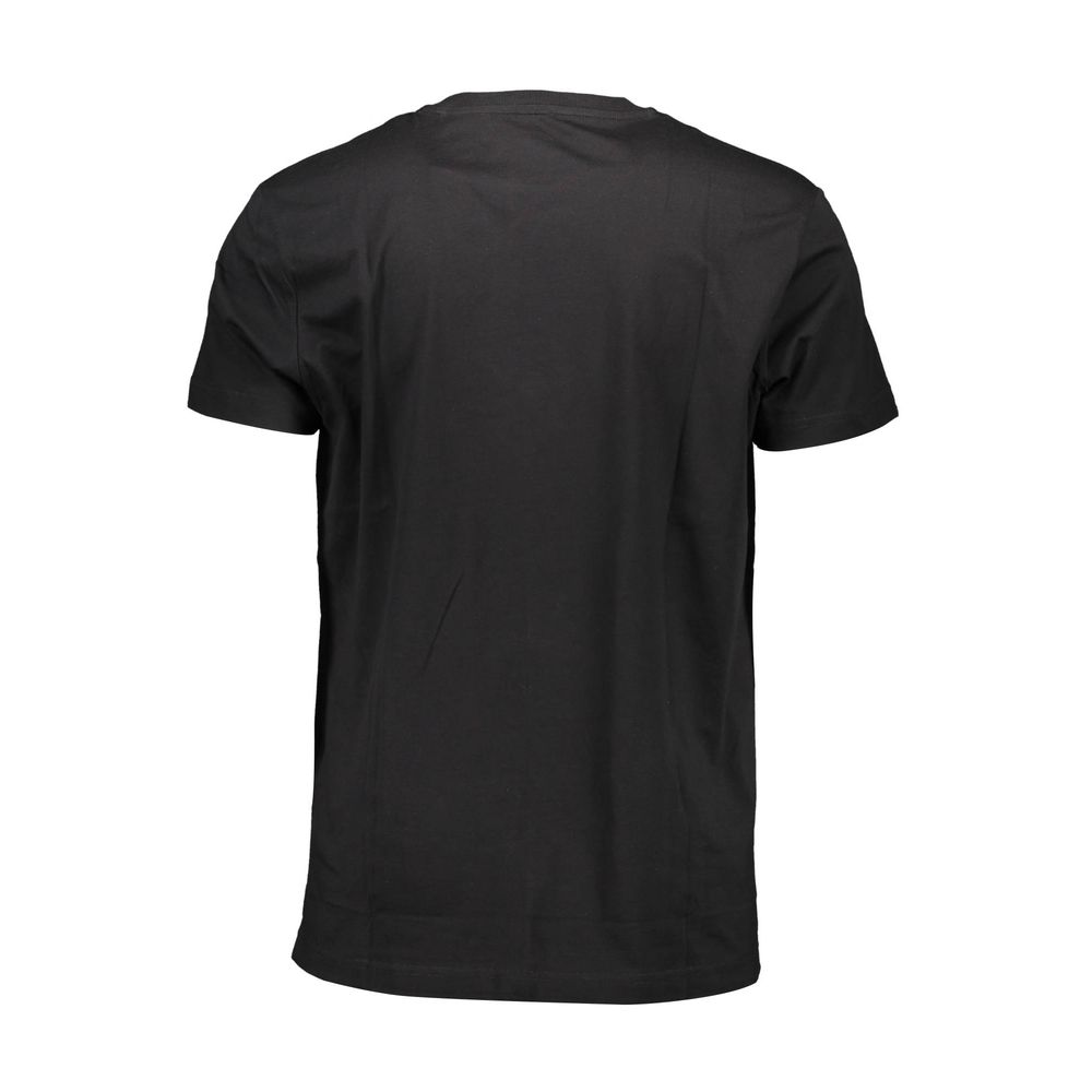 Black Cotton Men T-Shirt