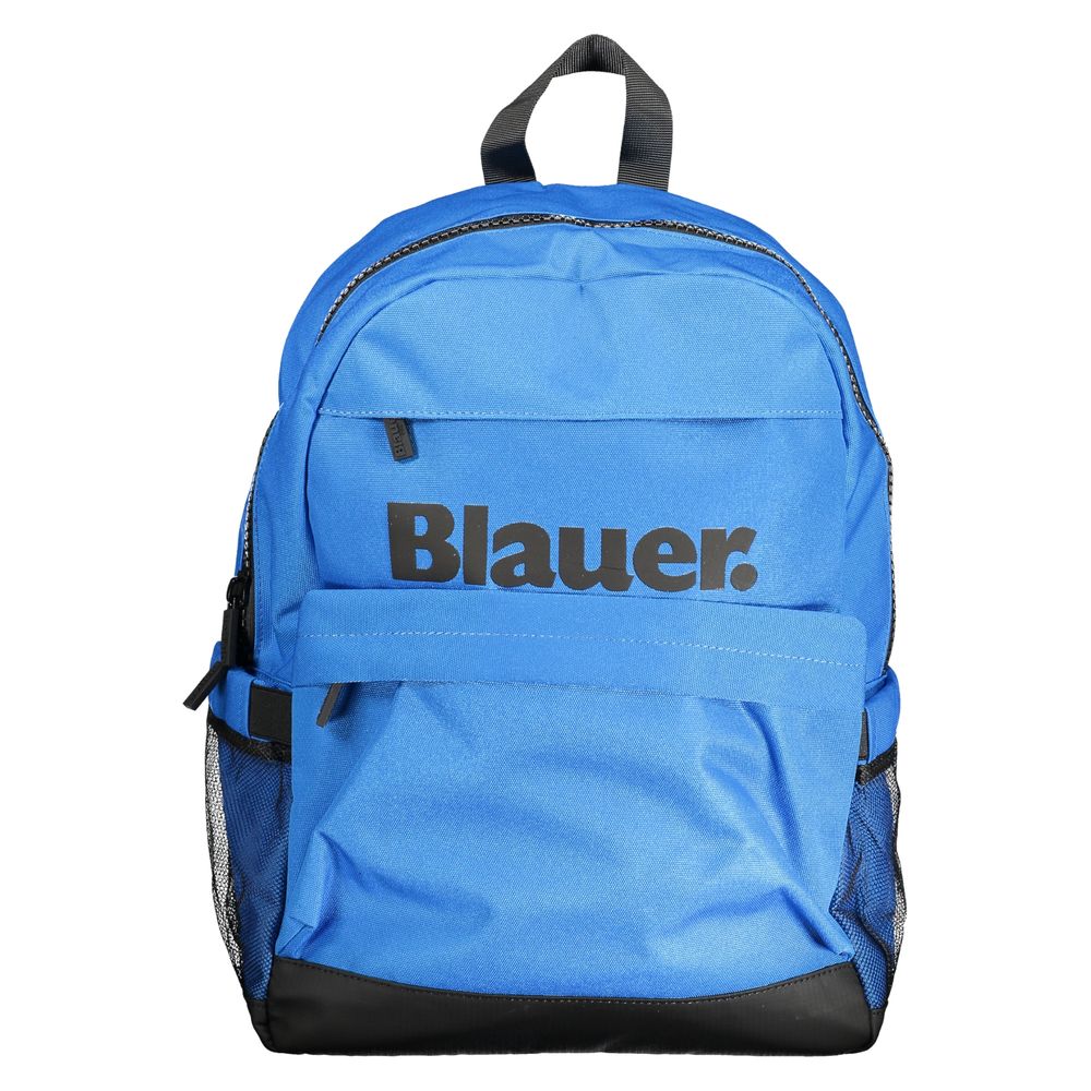 Blue Polyester Backpack