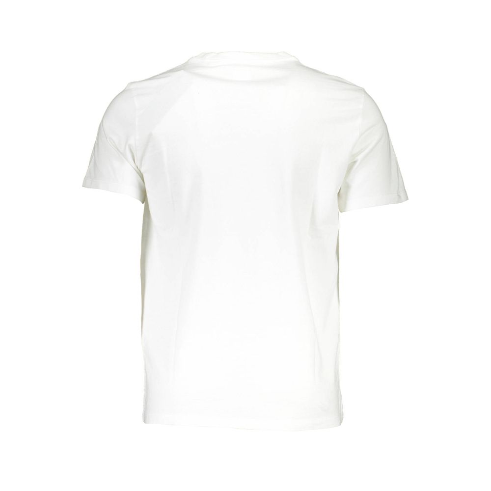 White Cotton Men T-Shirt