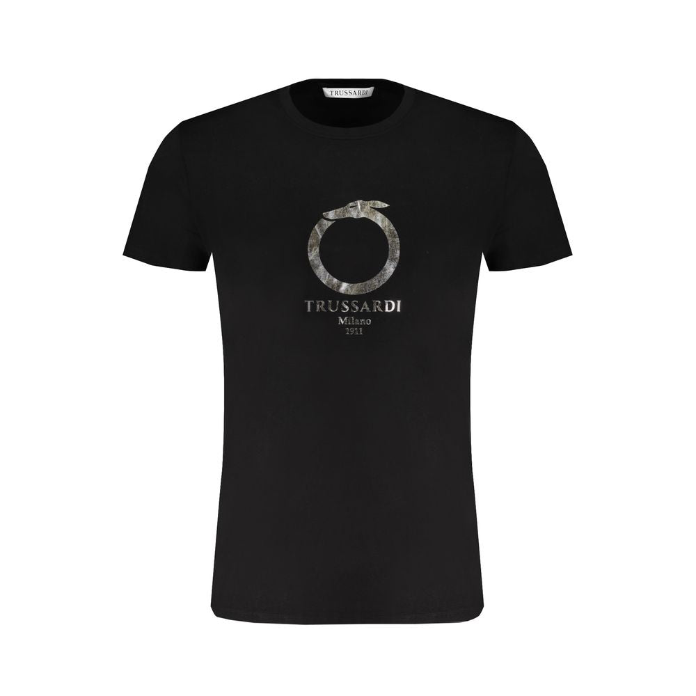 Black Cotton T-Shirt