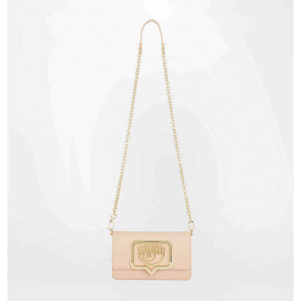 Beige Polyester Women Crossbody Bag