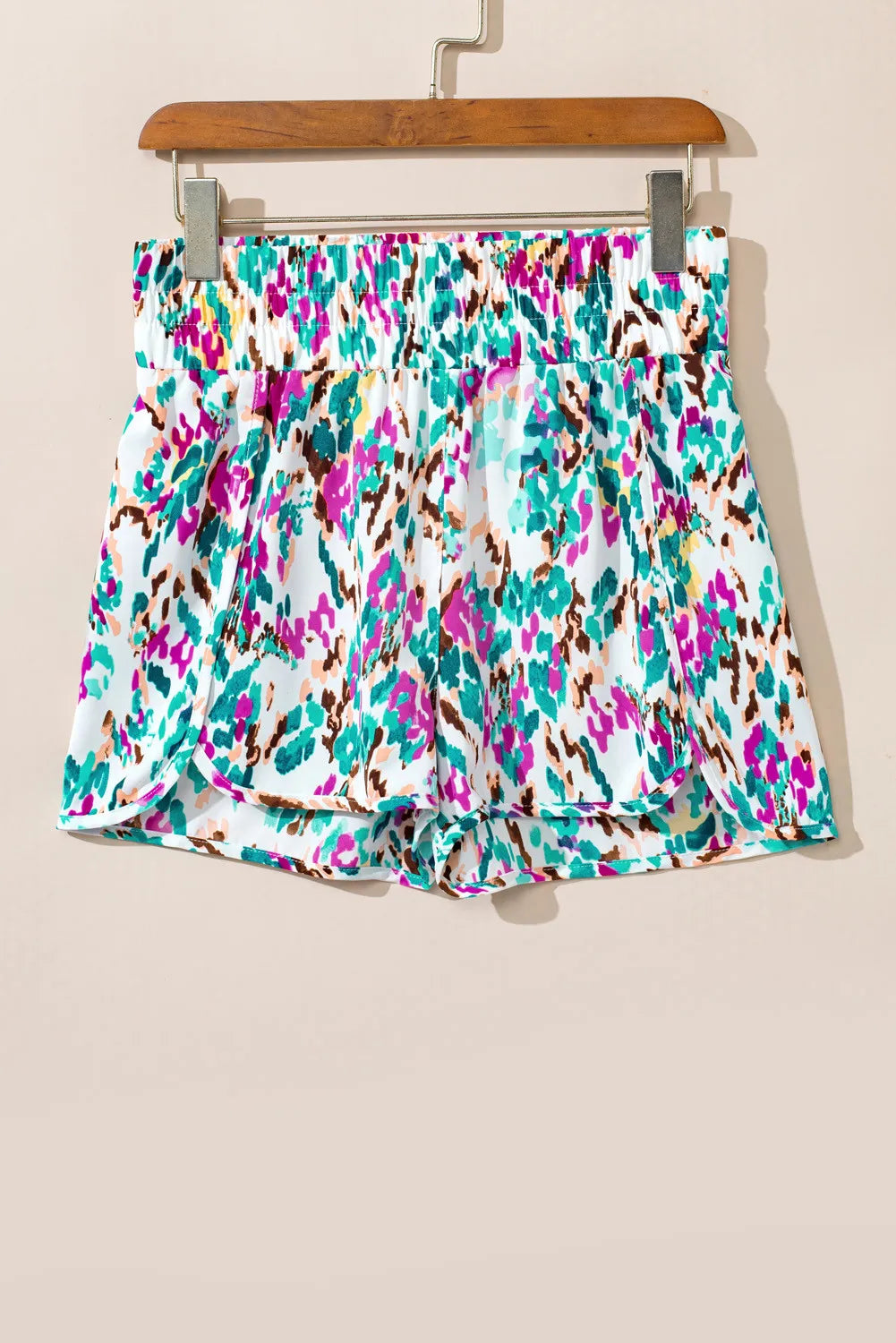 Buy Printed High Waist Shorts by Faz