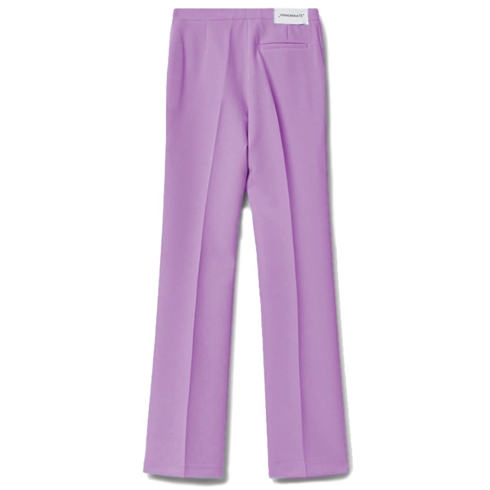 Purple Polyester Jeans & Pant