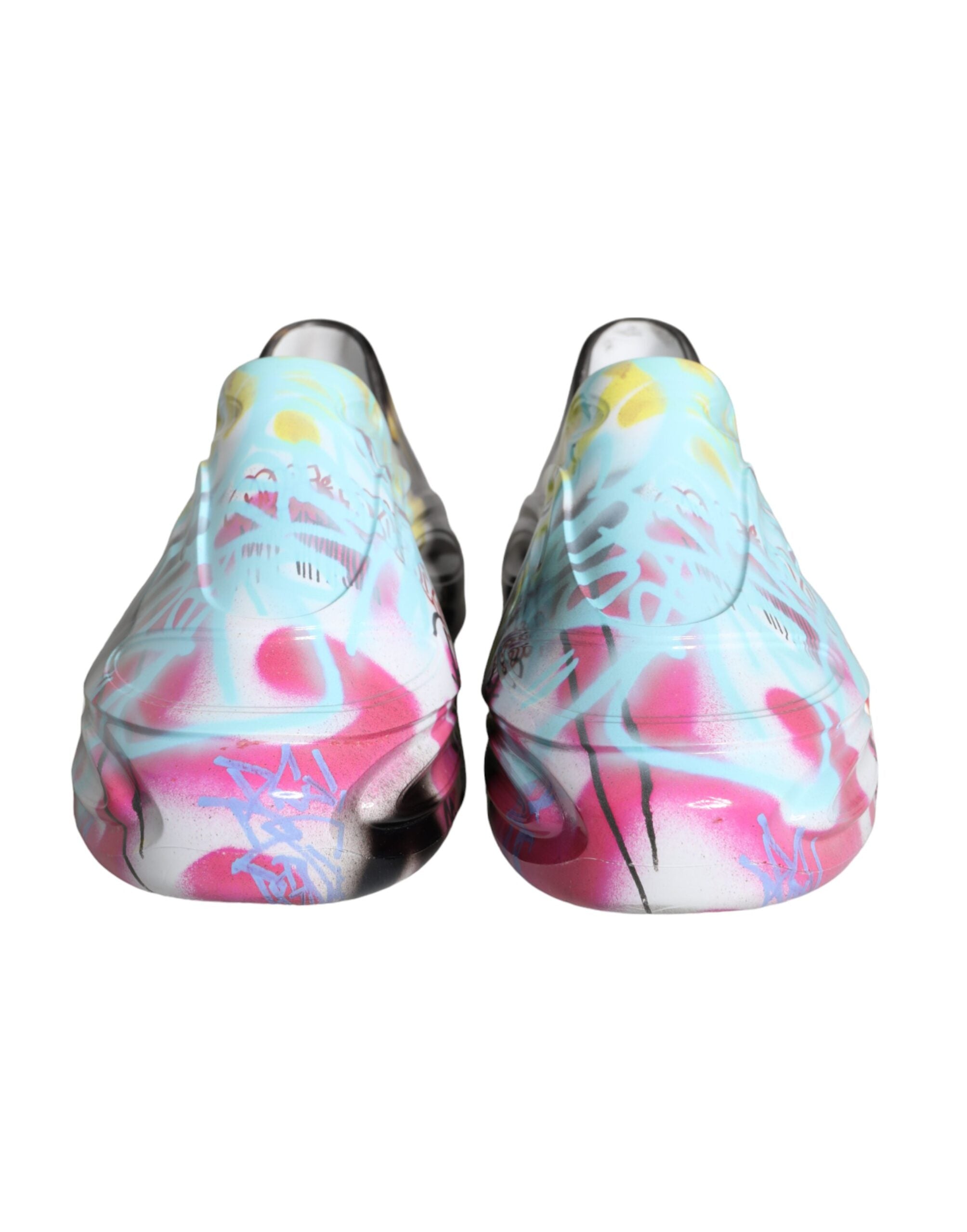 Multicolor Graffiti Rubber Low Top Sneakers Shoes