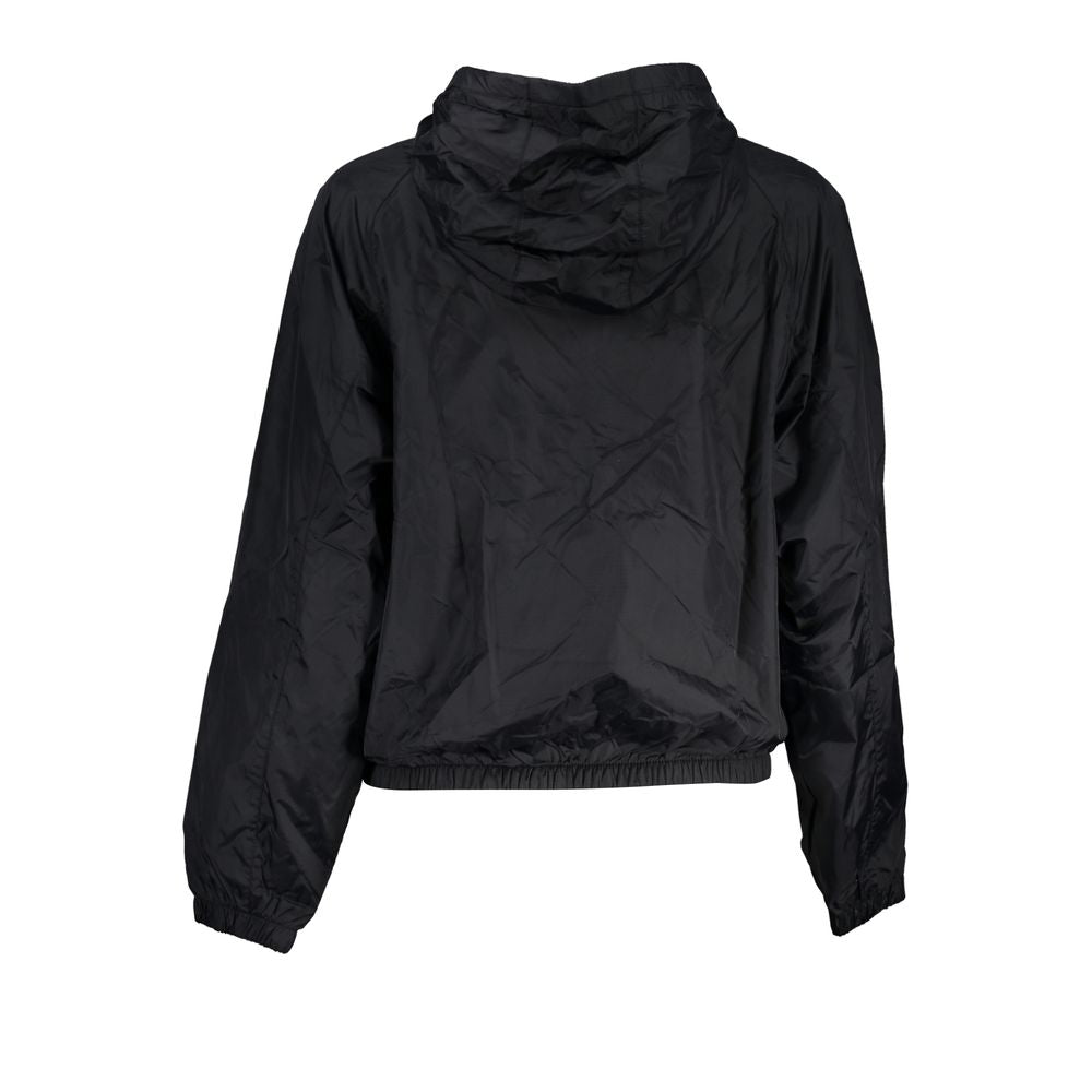 Black Polyester Jackets & Coat