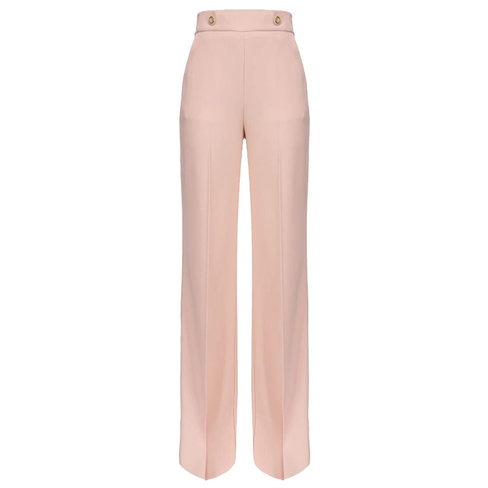 Pink Polyester Jeans & Pant