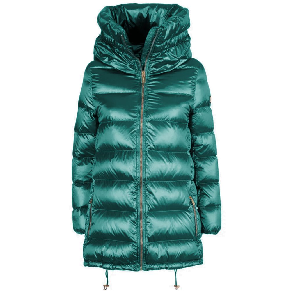 Green Nylon Jackets & Coat