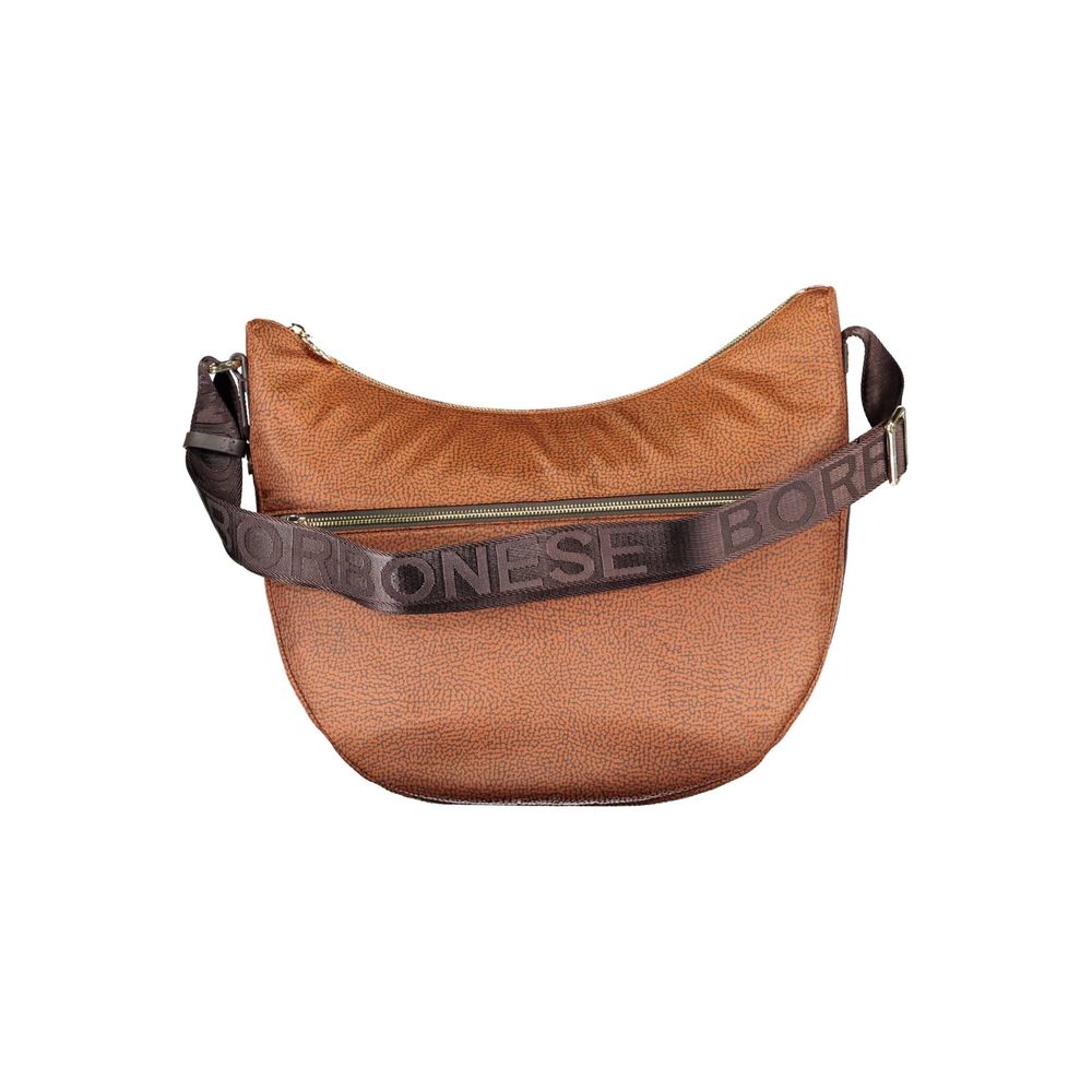 Brown Polyester Handbag