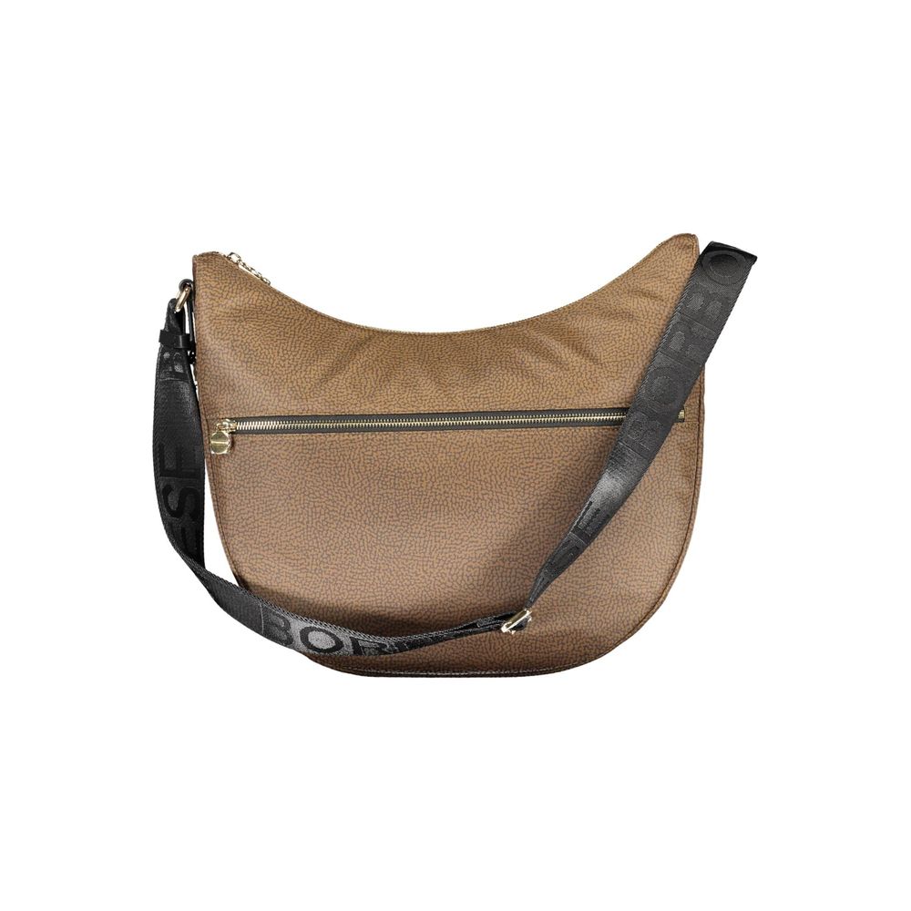 Brown Polyester Handbag