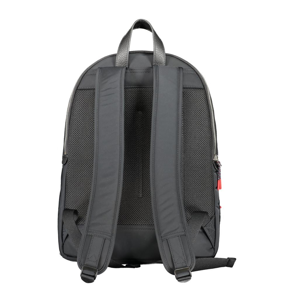 Black Polyester Backpack