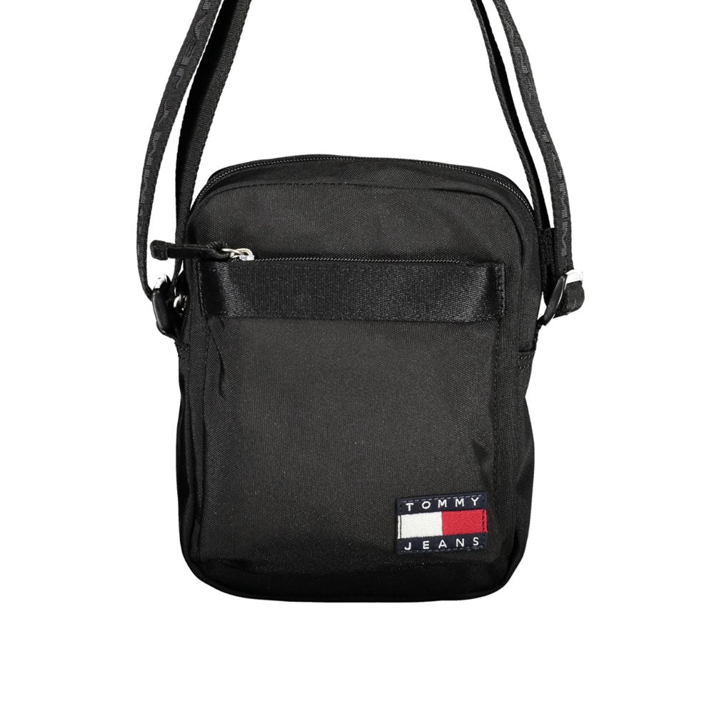 Black Polyester Shoulder Bag