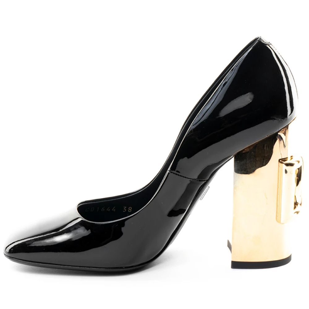 Black Leather Di Calfskin Pump