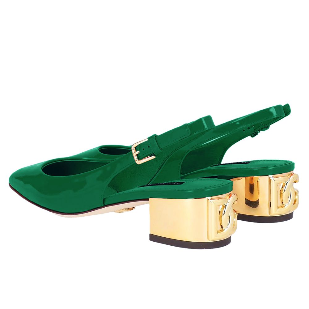 Green Leather Di Calfskin Pump