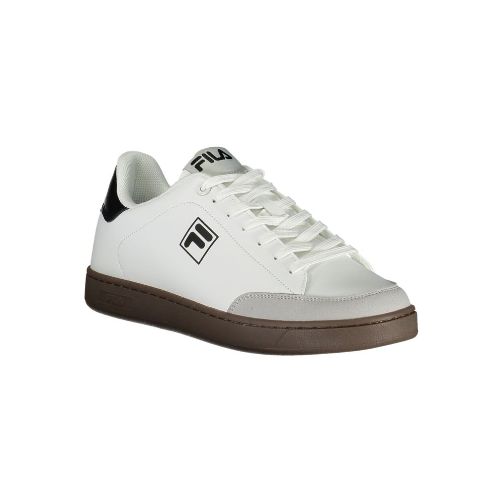 White Polyester Sneaker