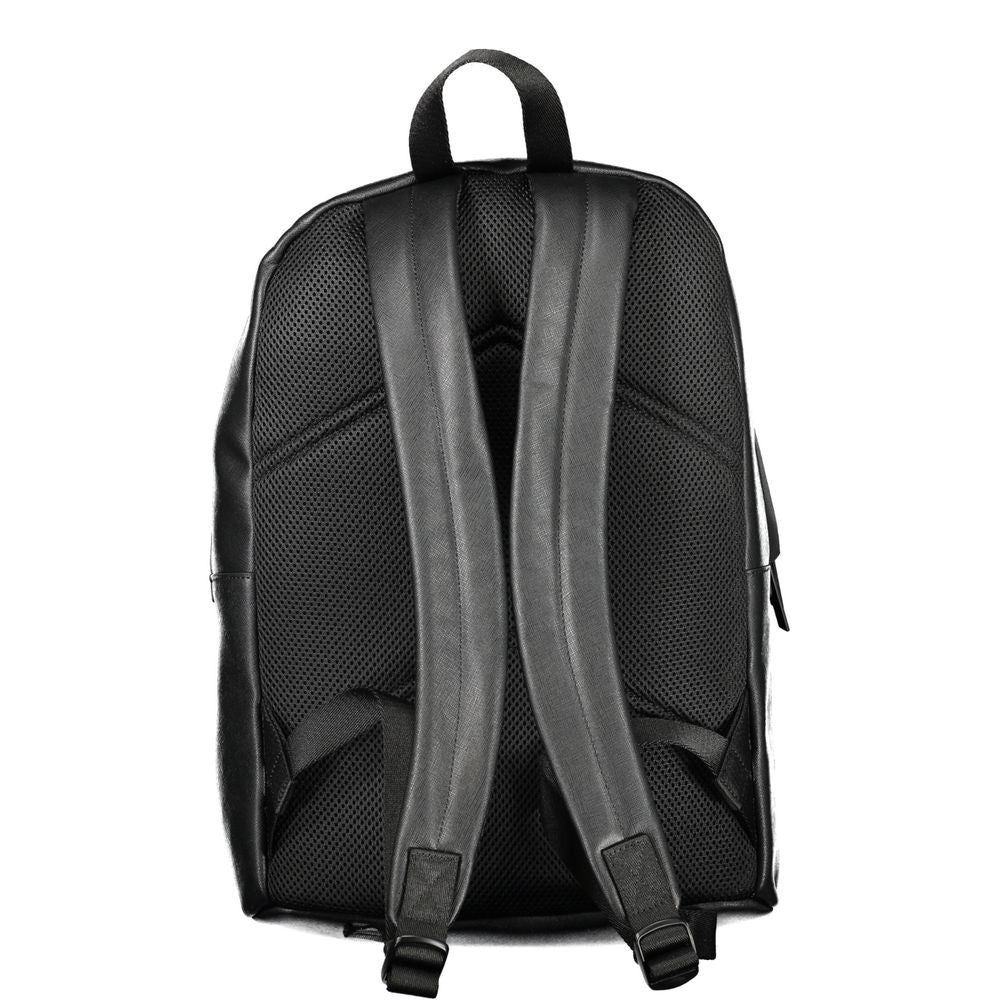 Black Polyester Backpack