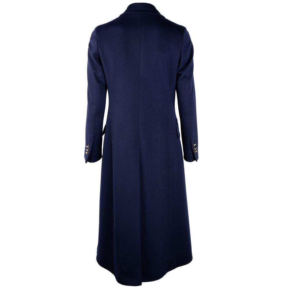 Blue Wool Vergine Jackets & Coat