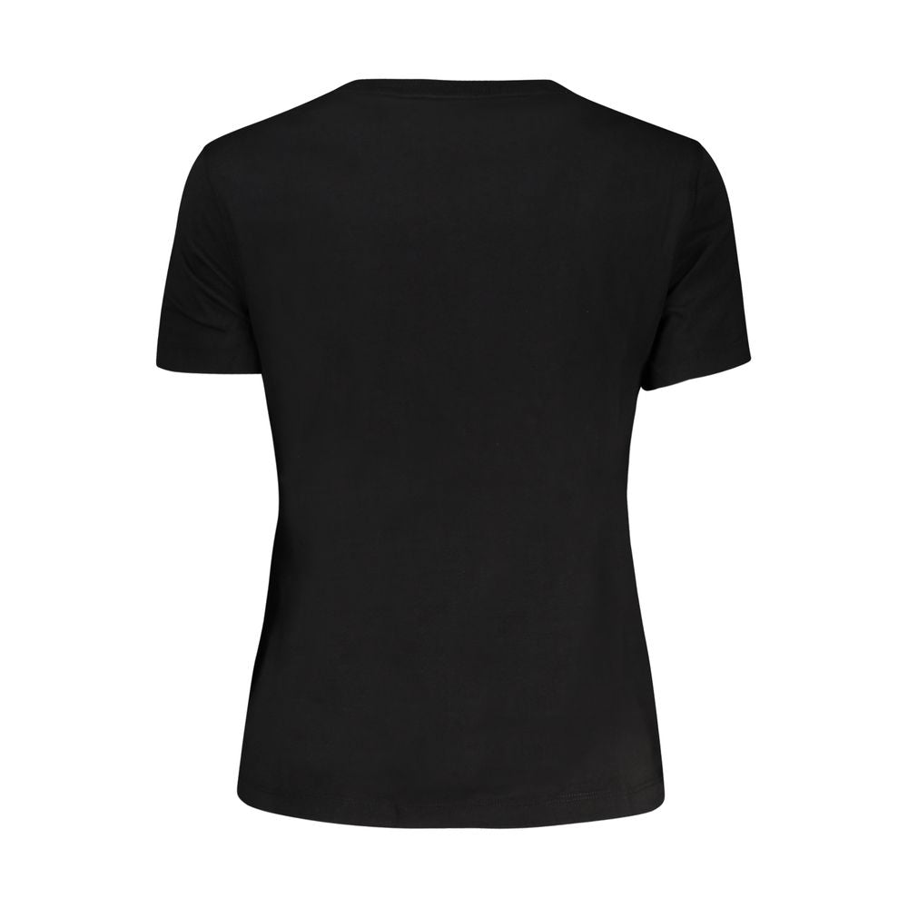 Black Cotton Tops & T-Shirt