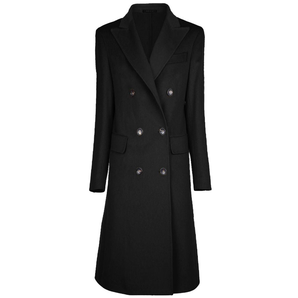 Black Wool Vergine Jackets & Coat