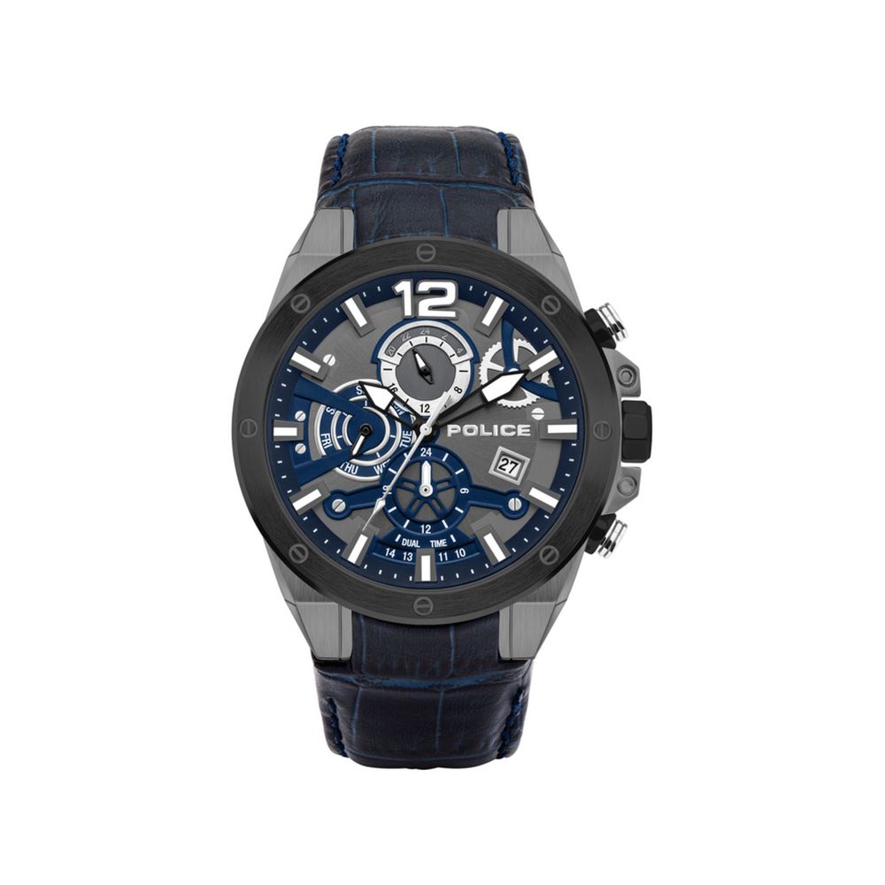 Blue Leather Watch