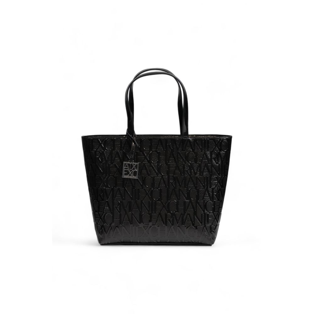 Black Polyester Handbag