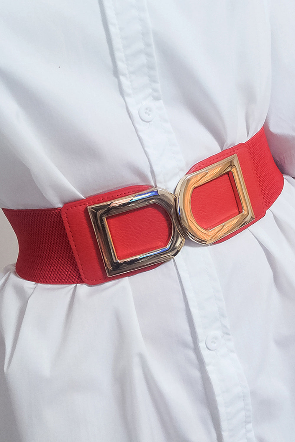 Buy Double D Buckle PU Belt by Faz