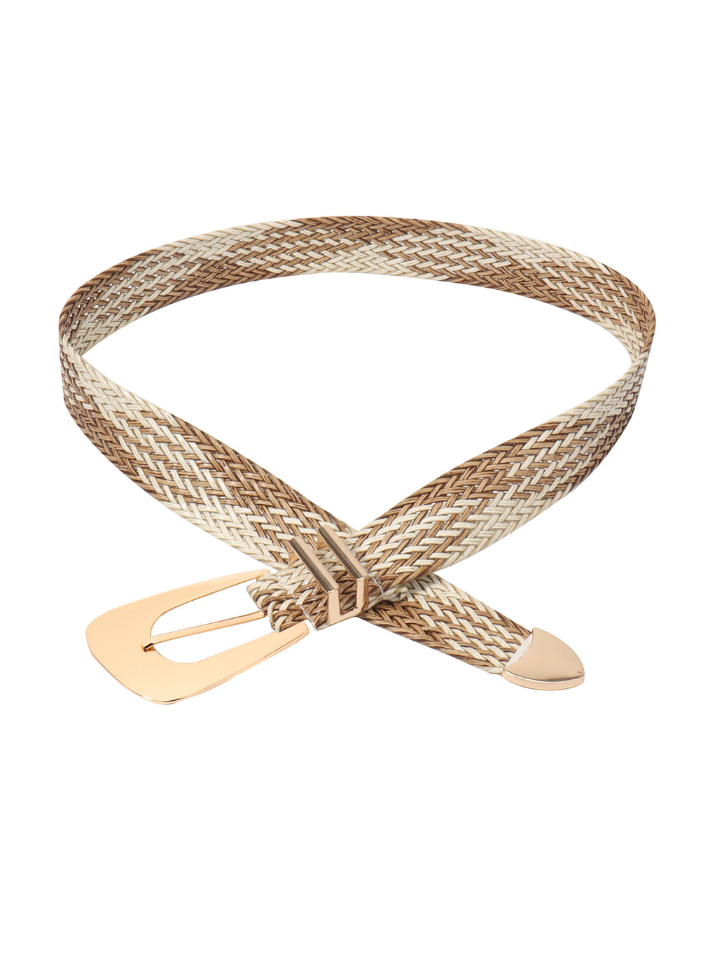 Buy Irregular Buckle Braid Belt by Faz