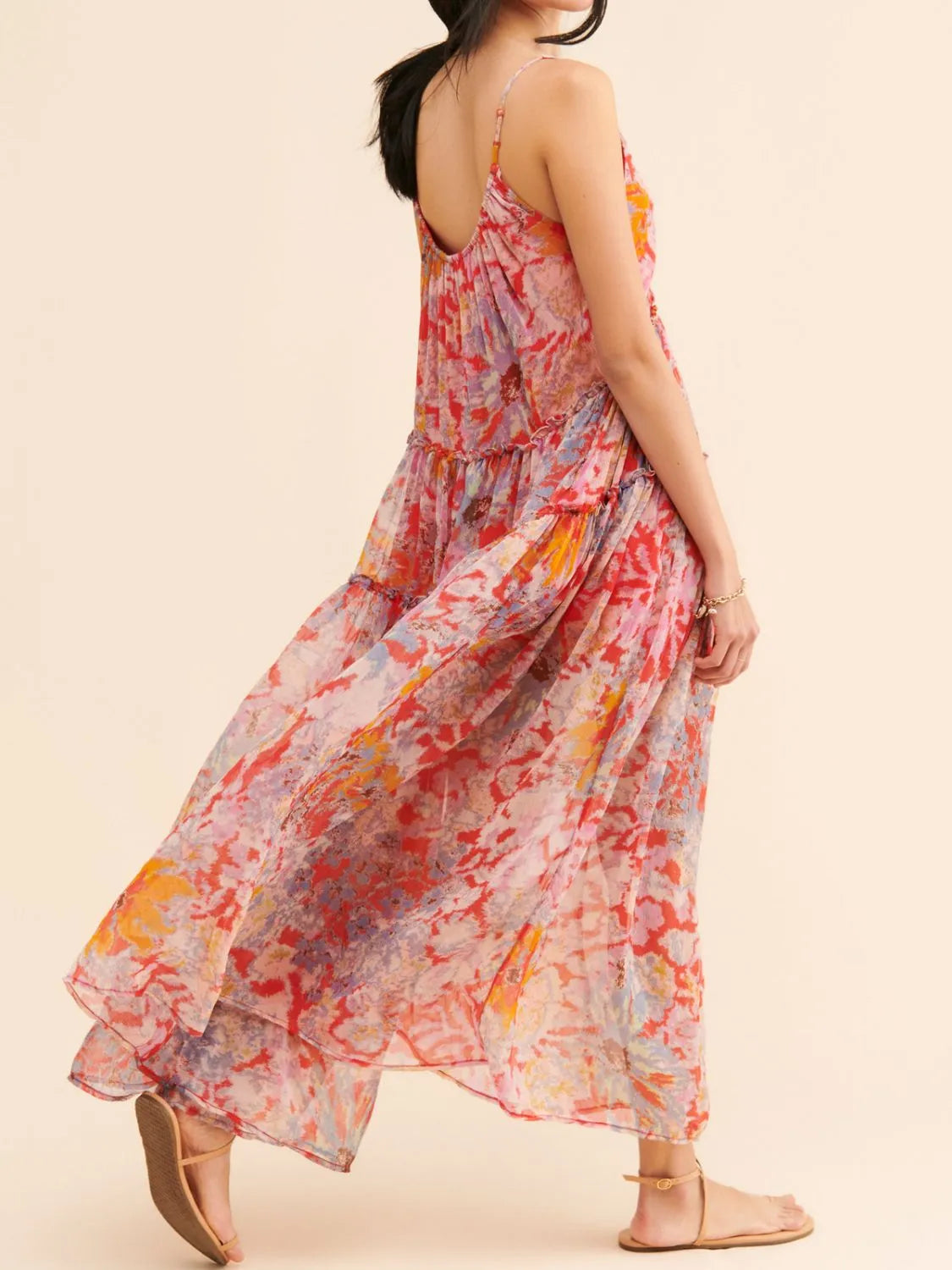 Buy Printed V-Neck Sleeveless Dress by Faz
