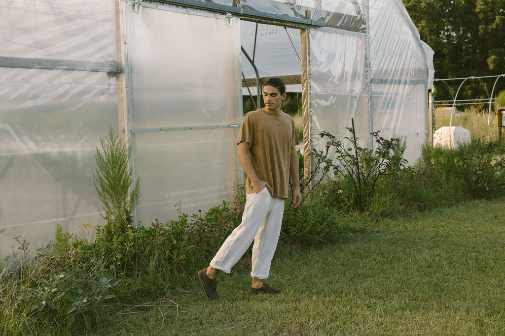 Buy Men's Barefoot Grounding Lace Up Shoe / Coffee by Raum