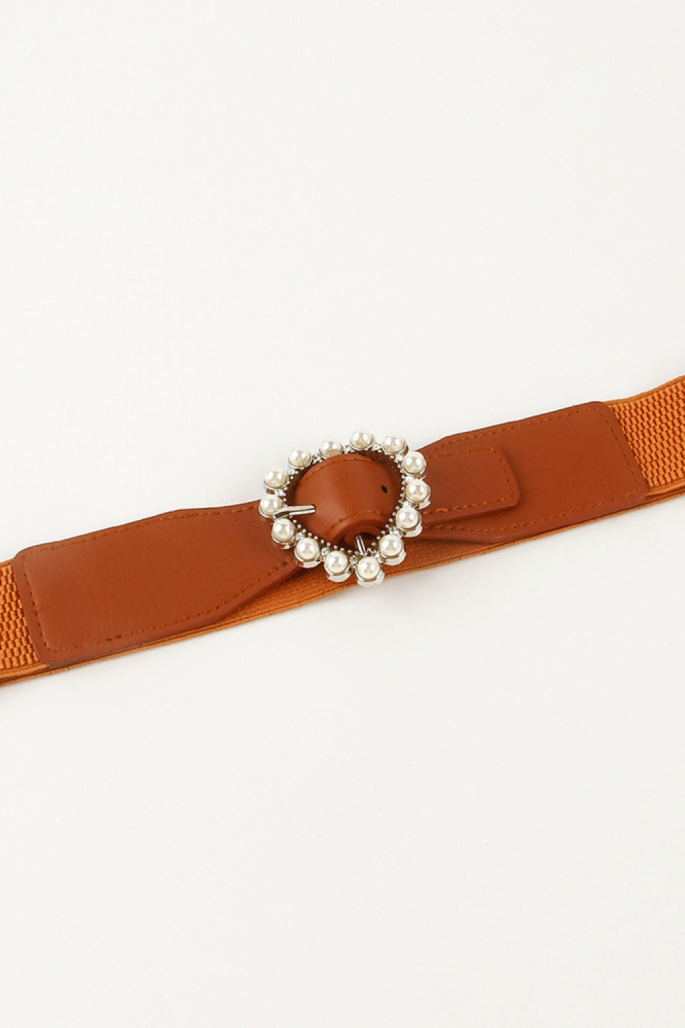 Buy Pearl Heart Buckle Elastic Belt by Faz