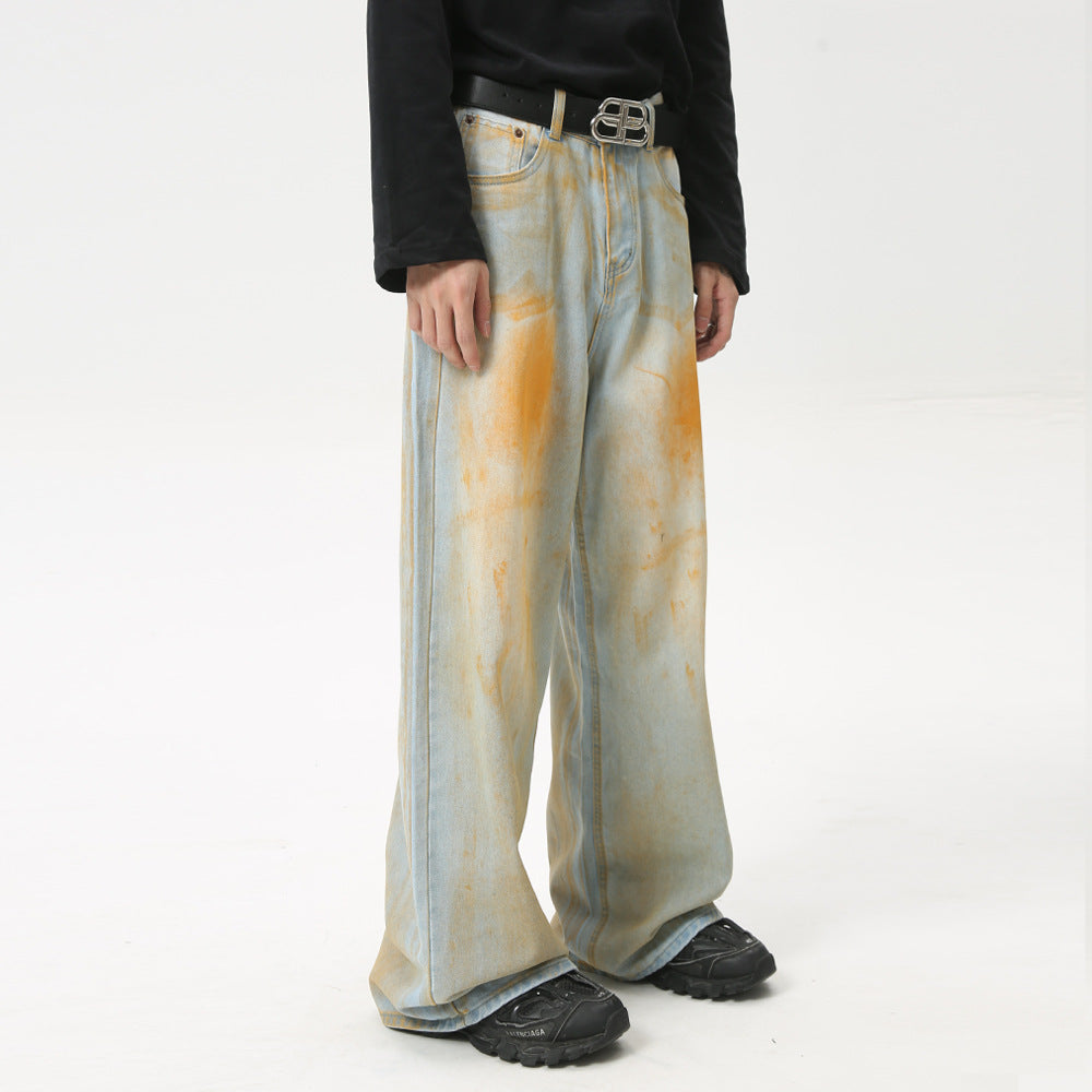 Buy Waste Soil Wide Leg Jeans by Faz