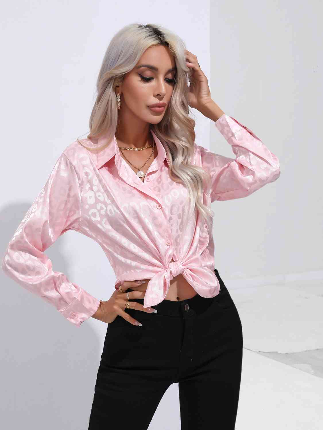 Buy Printed Collared Neck Buttoned Shirt by B&S