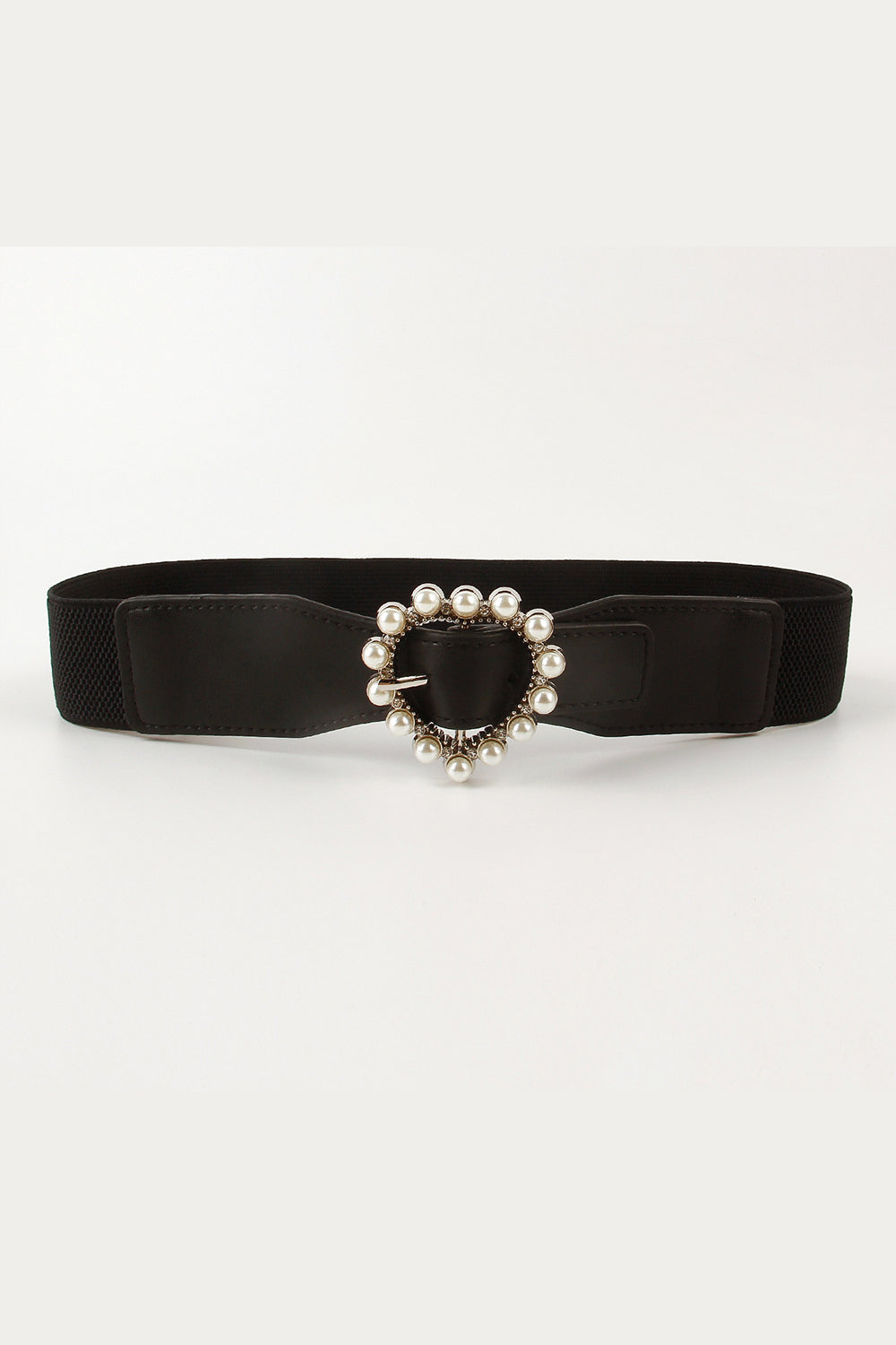 Buy Pearl Heart Buckle Elastic Belt by Faz