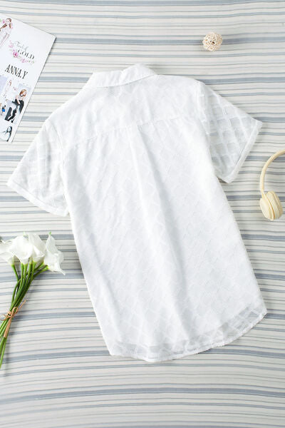 Buy Button Up Short Sleeve Shirt by SYNZ