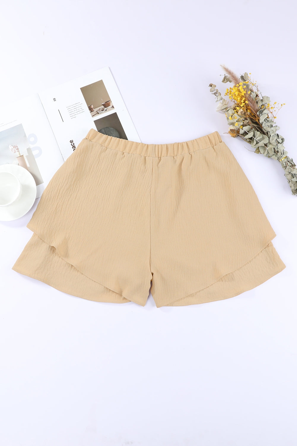Buy Layered Elastic Waist Shorts by Faz