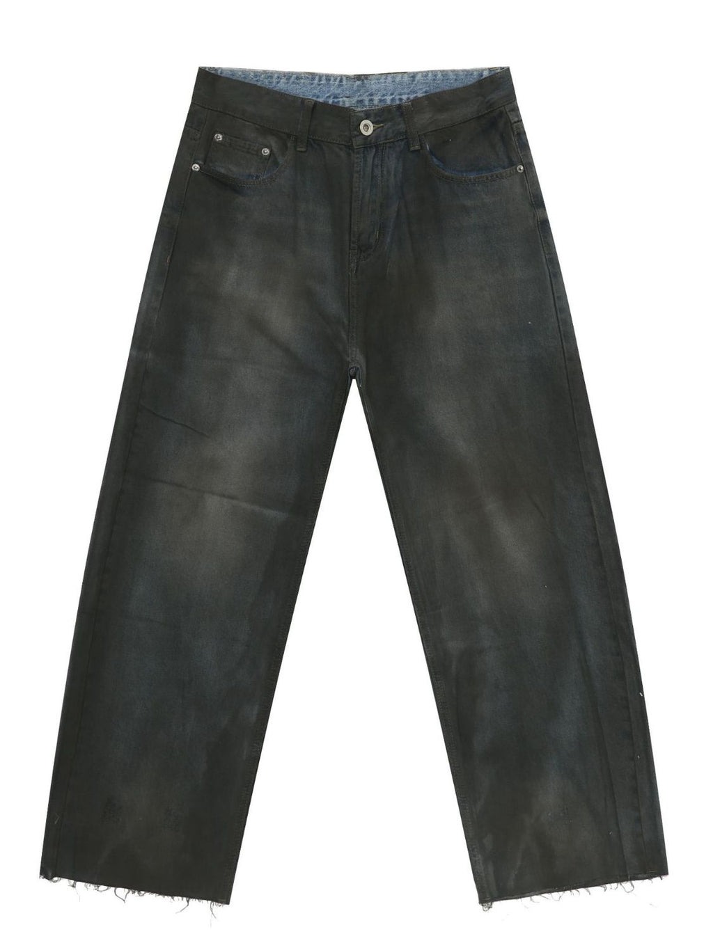 Buy Men's Frayed Hem Jeans with Pockets by Faz